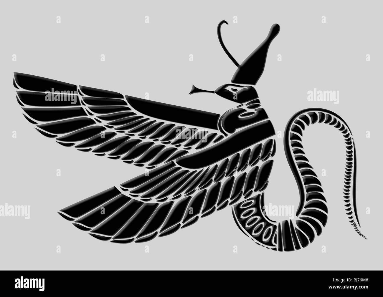 Ägyptischer Dämon - Wesen aus der Mythologie des alten Ägyptens Stockfoto