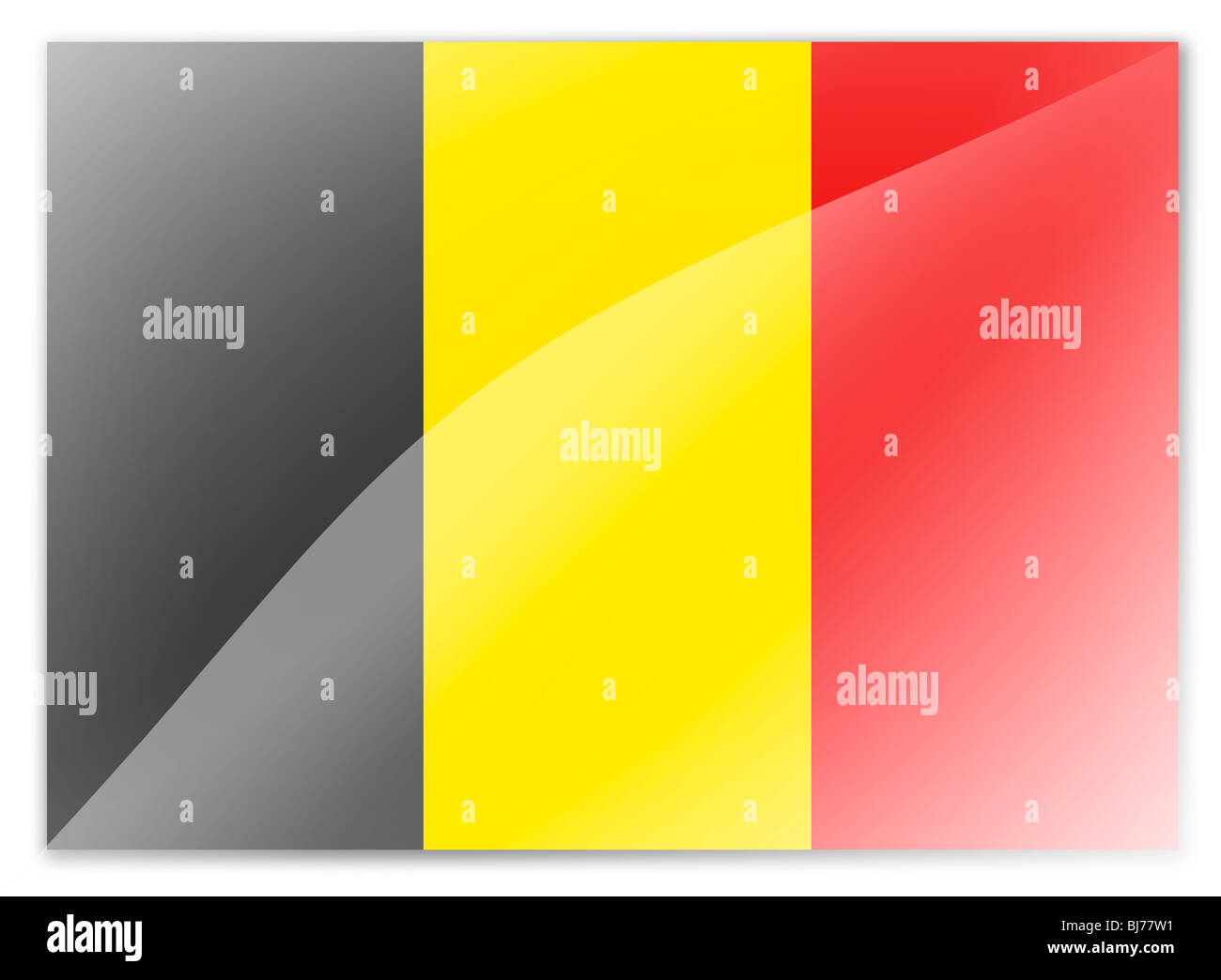 Belgien-Flagge Stockfoto