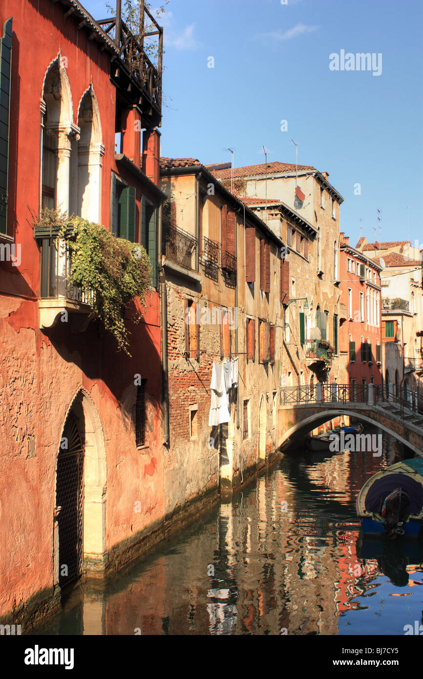 Kanal "Rio De La Toletta" in Venedig, Italien Stockfoto