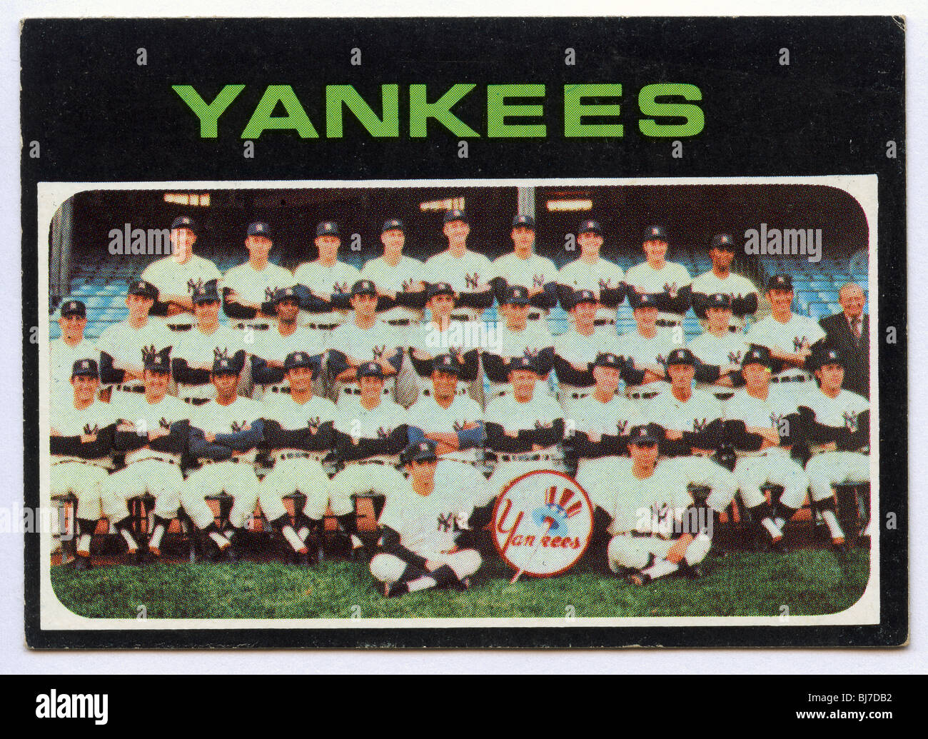 Sammlerstück Baseball-Karte - New York Yankees-team Stockfoto