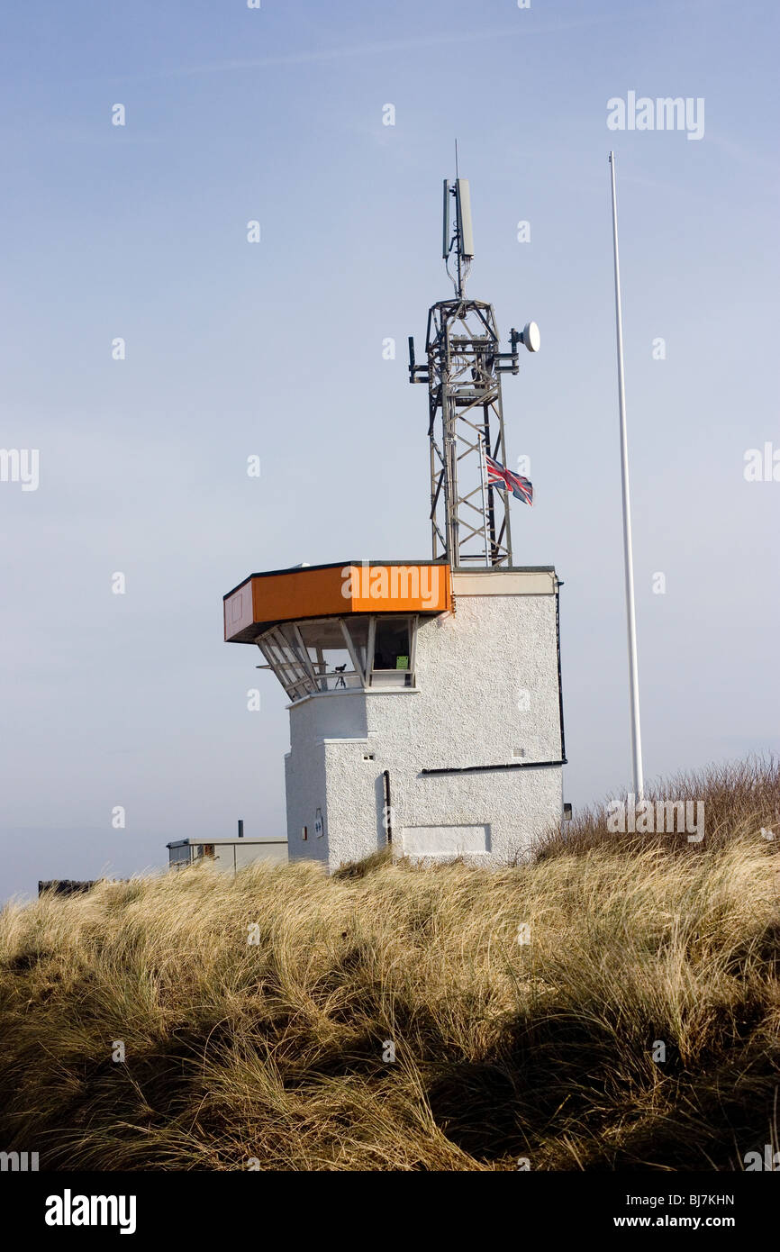 Ehemalige NGI-Station am Rossall Punkt Fleetwood Lancashire Stockfoto