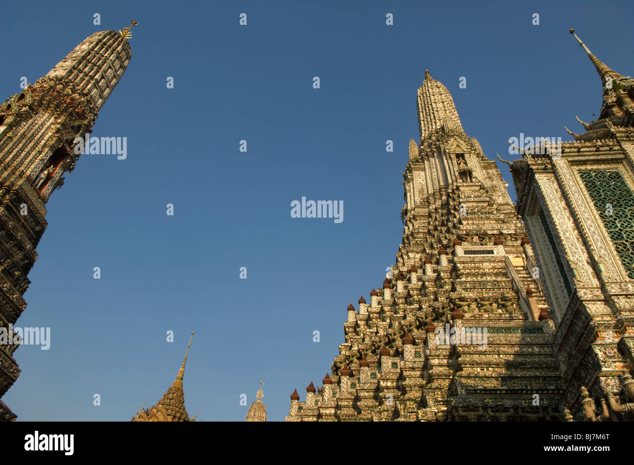 Wat Arun Tempel der Morgenröte, Bangkok, Thailand Stockfoto