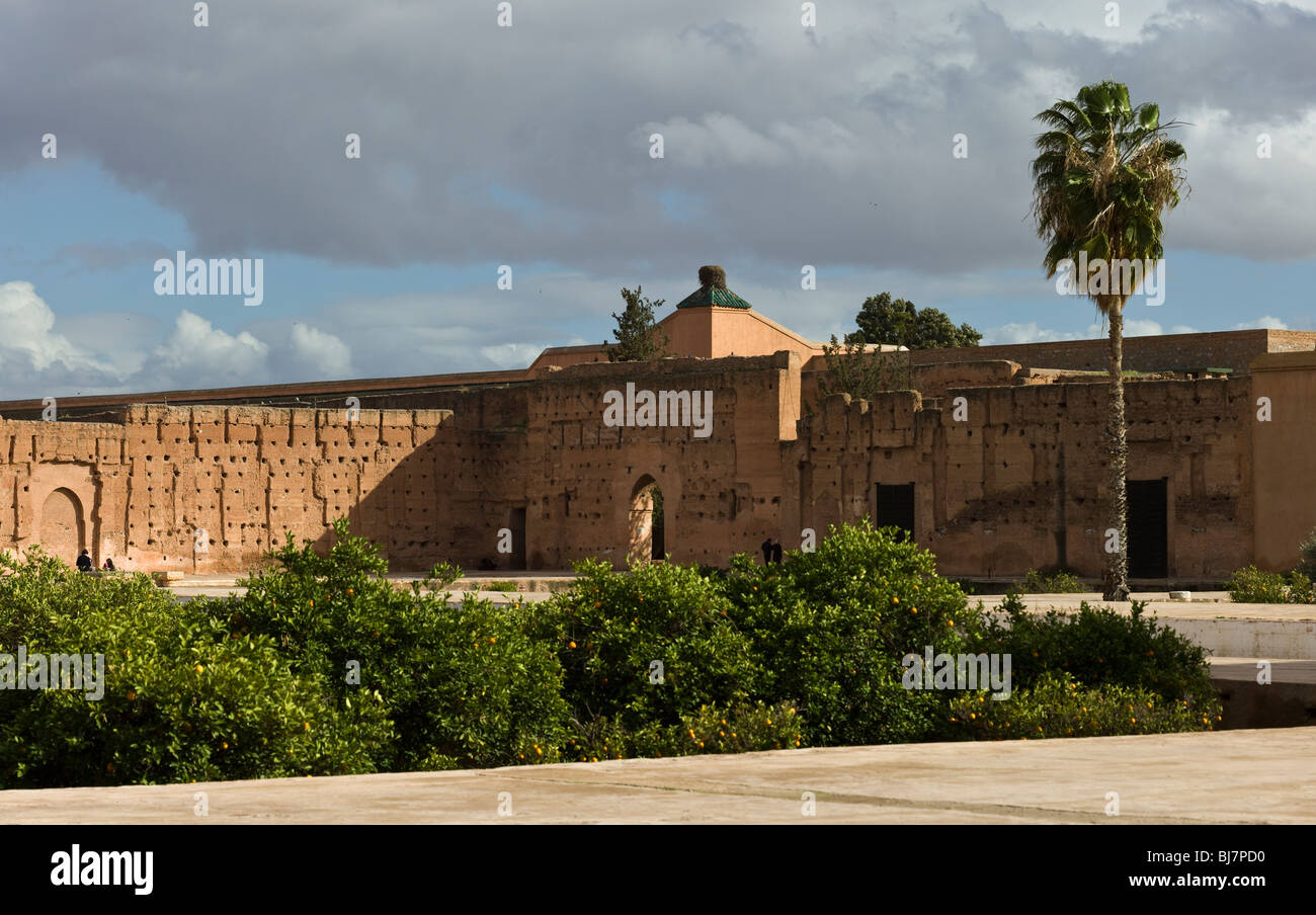 Palais Badi in zentralen Marrakesch, Marokko Stockfoto