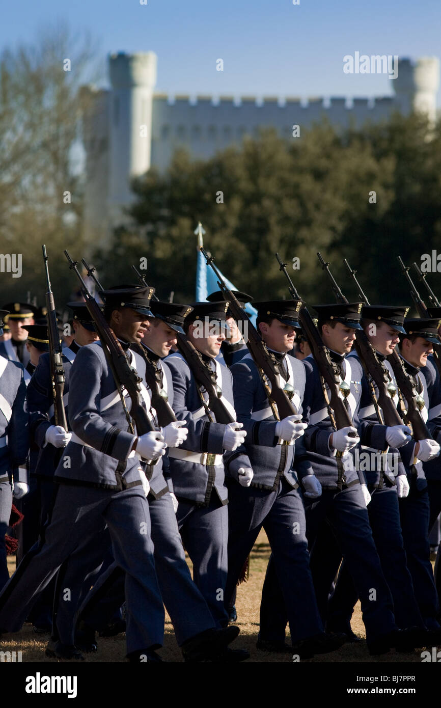 Wöchentliche Parade auf der Zitadelle, Charleston, South Carolina Stockfoto