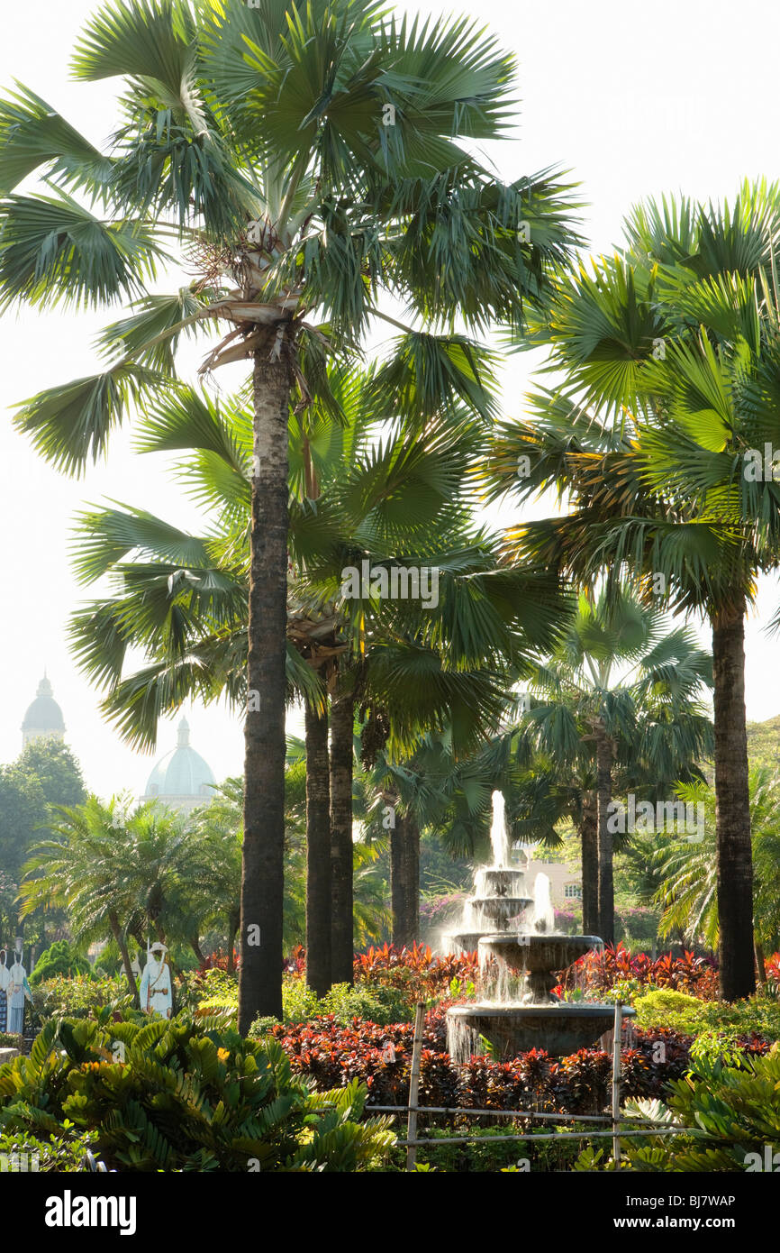 Brunnen und Gärten Fort Santiago; Intramuros; Manila; Philippinen Stockfoto
