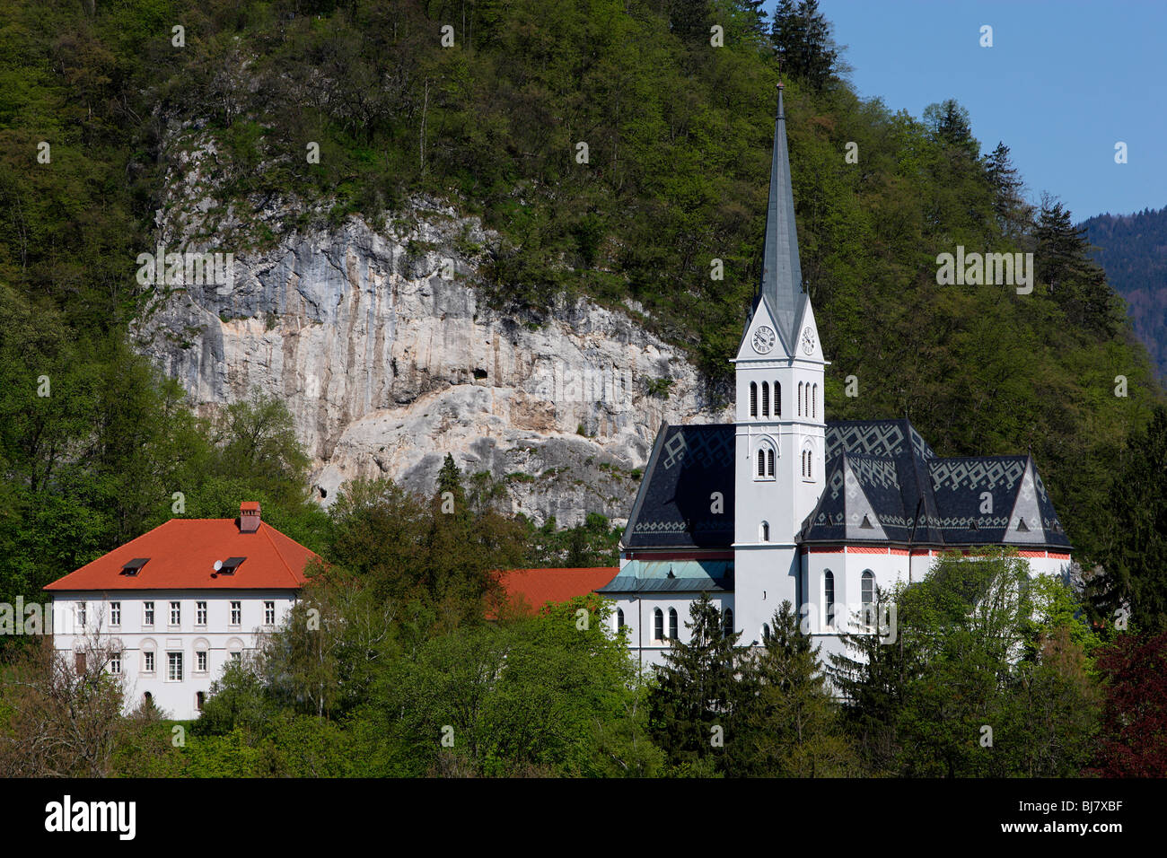 Bled, Martinskirche, Slowenien Stockfoto