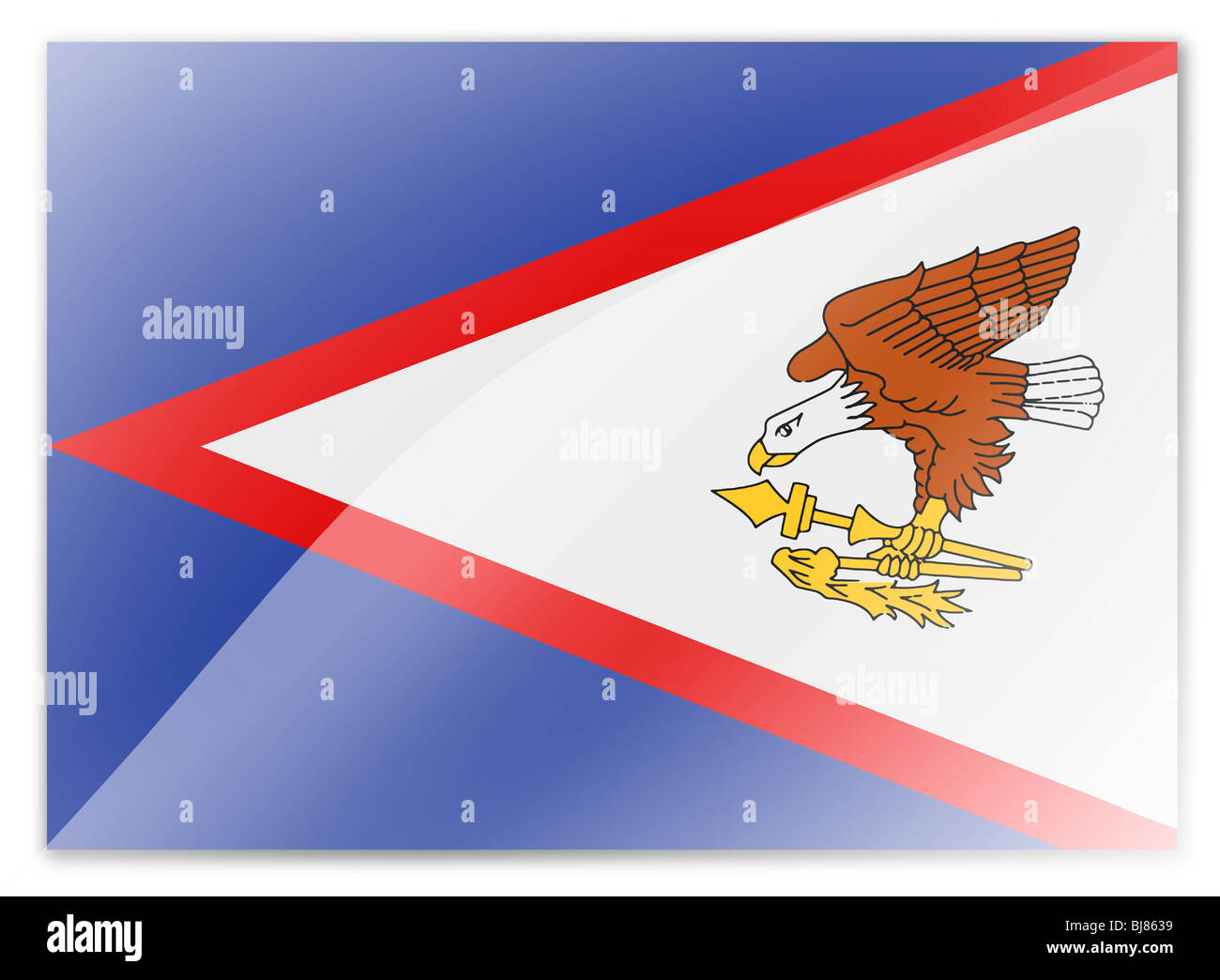 amerikanisch-Samoa-Flagge Stockfoto