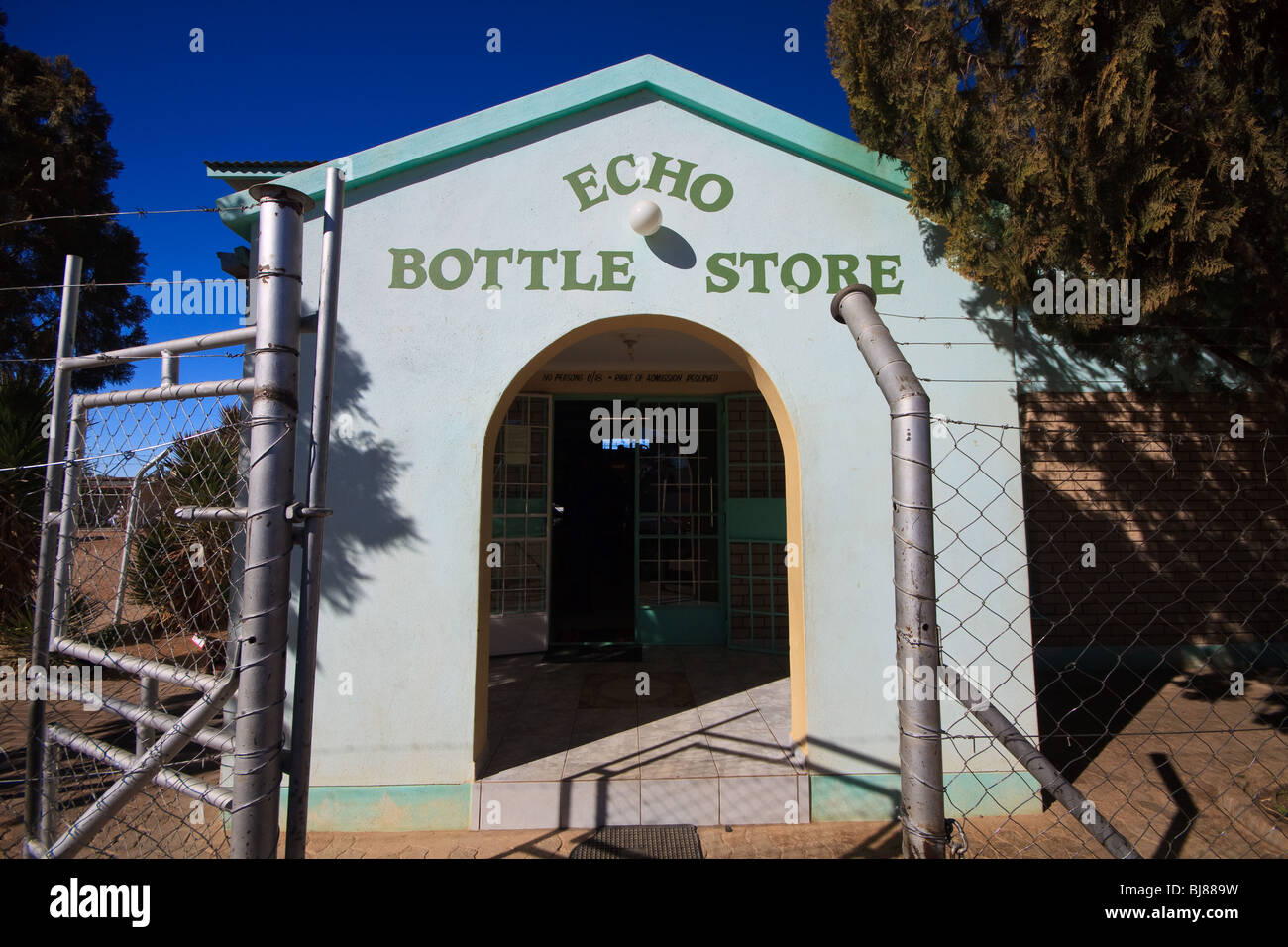 Africa Blue Sky Namibia Rehoboth Shop Store Street Stockfoto