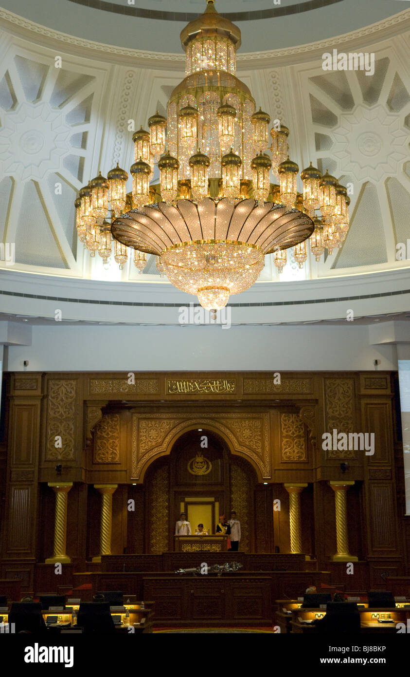 HM der Sultan von Brunei öffnet die neue State Legislative Council Building, Bandar Seri Begawan, Brunei Darussalam Stockfoto