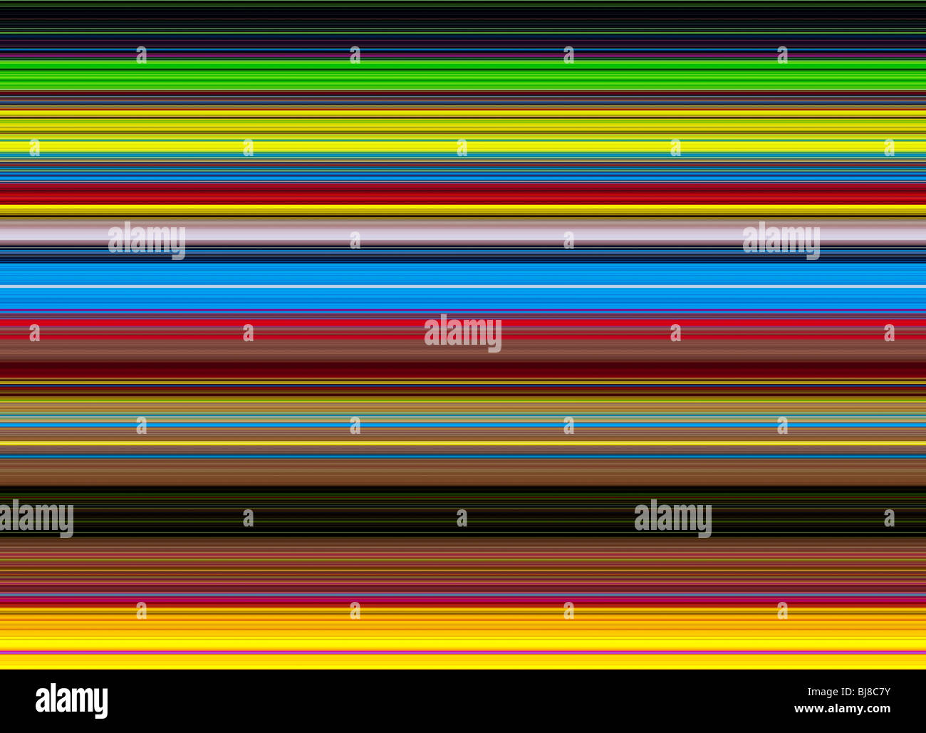 Bunt gestreifte Linien Muster. Digitale Illustration aus einem Foto Stockfoto