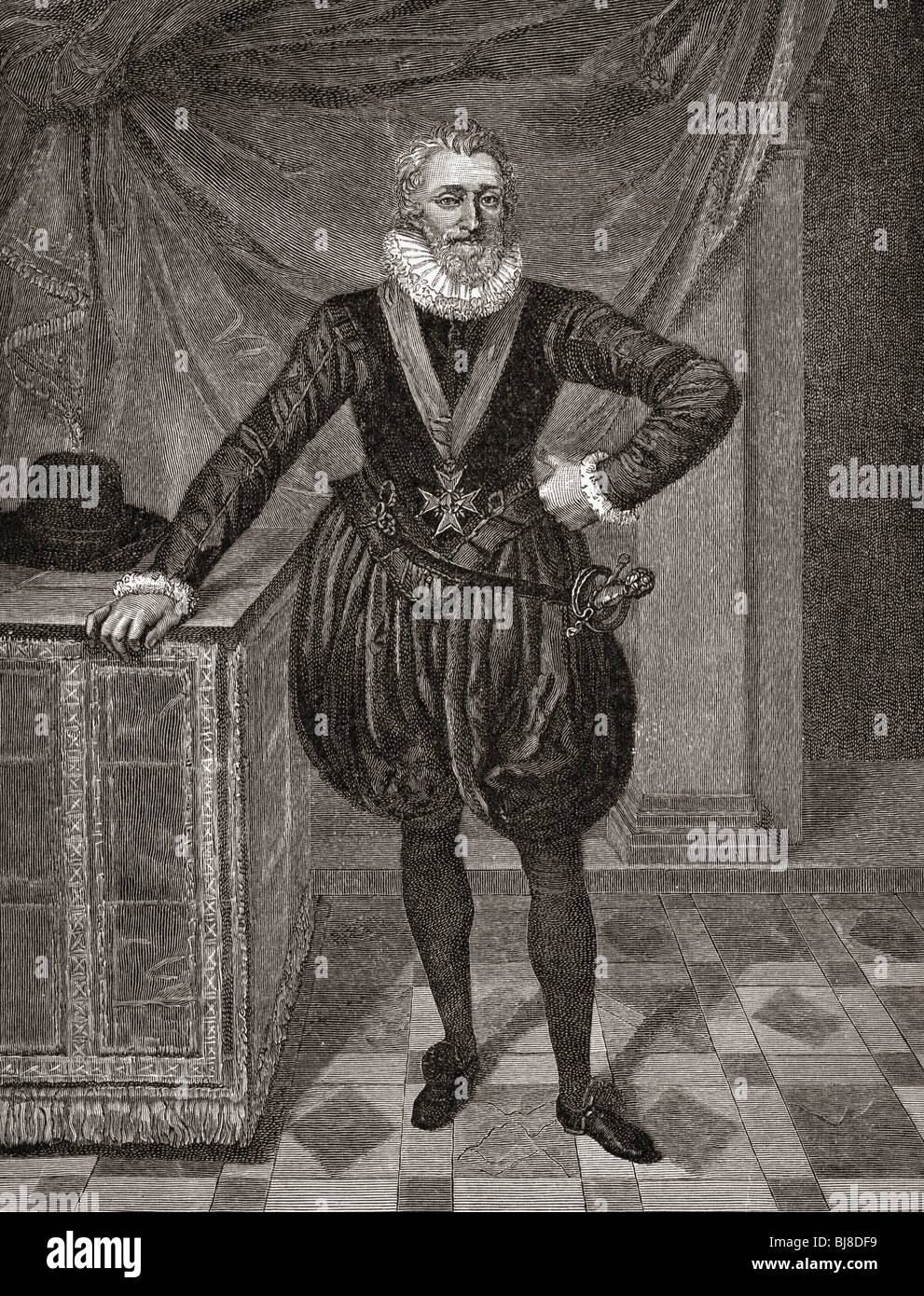 Heinrich IV., 1553 bis 1610. König von Frankreich von 1589 bis 1610 und als Heinrich III., König von Navarra von 1572 bis 1610. Stockfoto