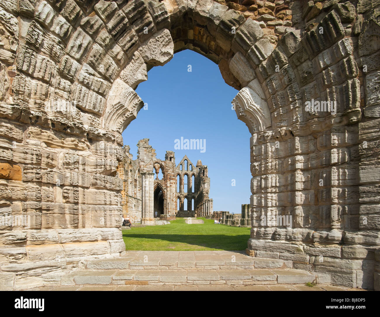 Whitby Abtei Whitby, North Yorkshire, England, UK Stockfoto