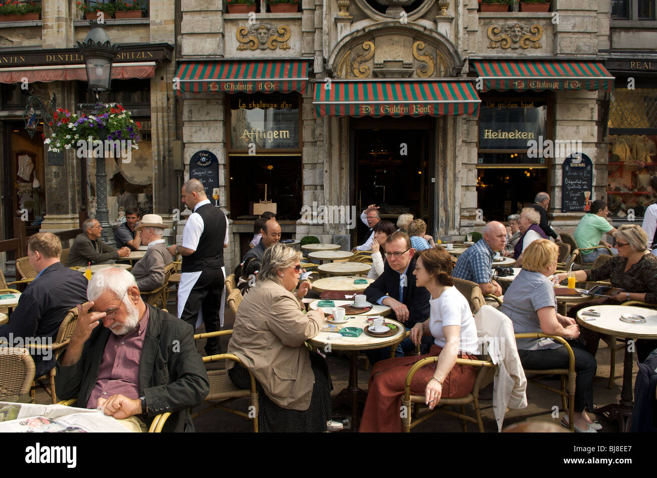 Die Grand Place oder Hauptplatz, Brüssel, Belgien Stockfoto