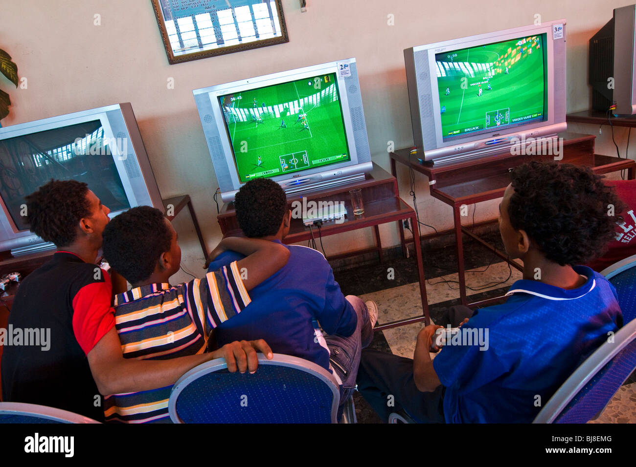 Spiele, Asmara, Eritrea Stockfoto