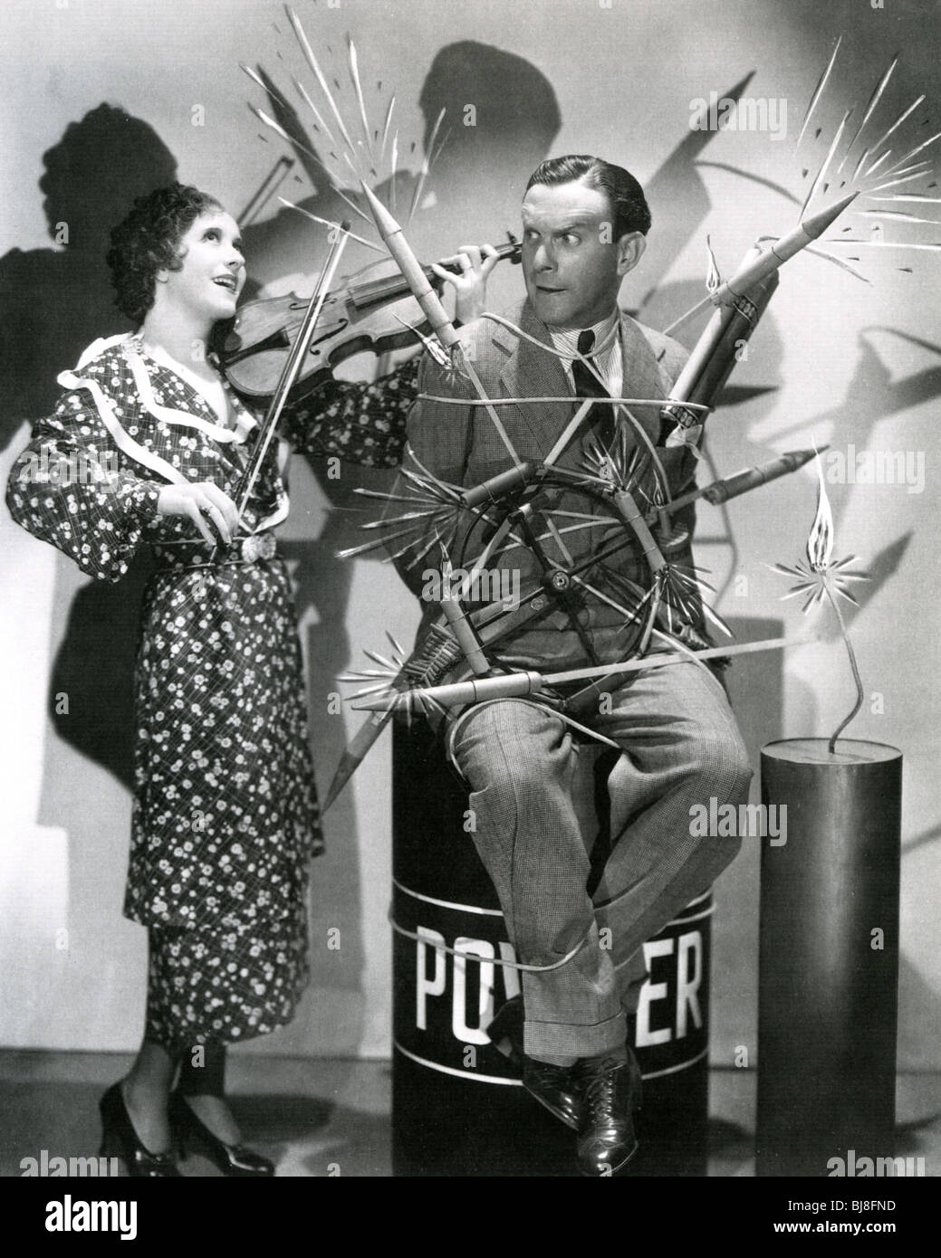 GEORGE brennt und GRACIE ALLEN - US-Komiker ca. 1934 Stockfoto