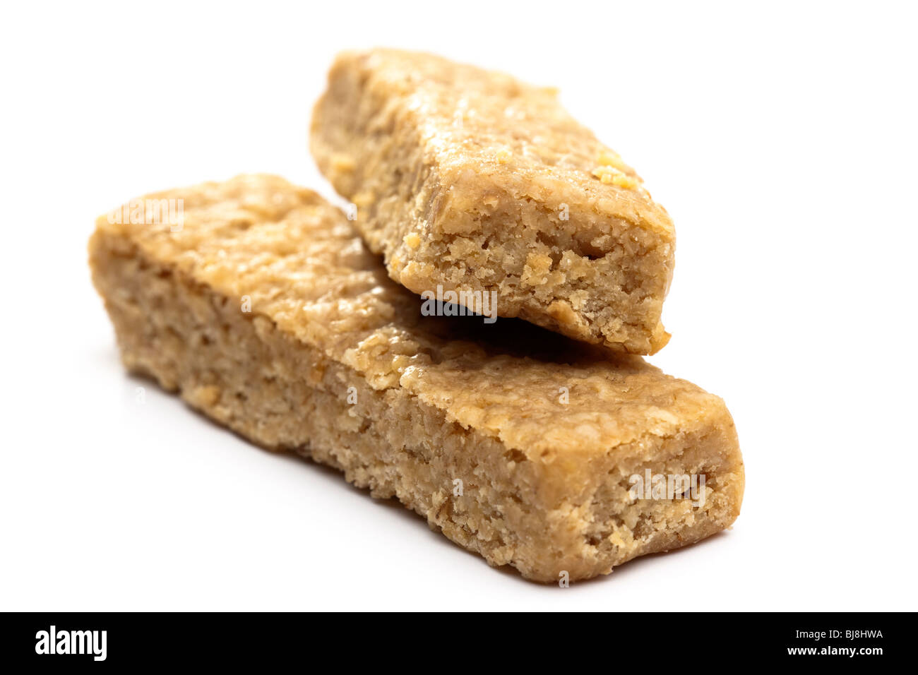 Zwei Finger flapjack Stockfoto