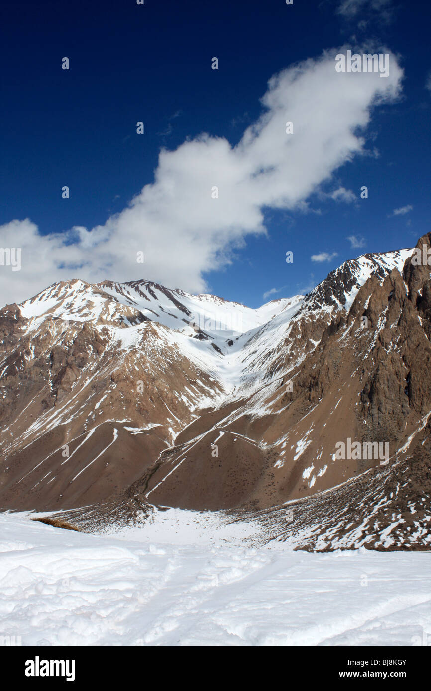 Los Penitentes Skigebiet, Mendoza, Argentinien Stockfoto