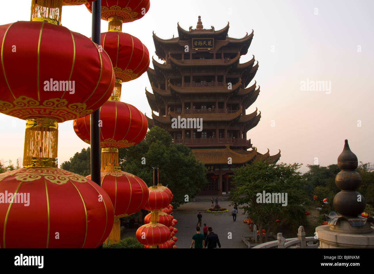 Yellow Crane Tower in Wuhan, Provinz Hubei, China Stockfoto