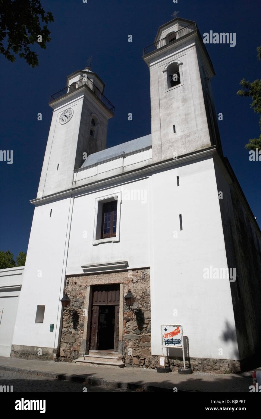 Basilika del Santisimo Sacramento Allerheiligsten Barrio Historico Colonia Del Sacramento Uruguay Südamerika Stockfoto