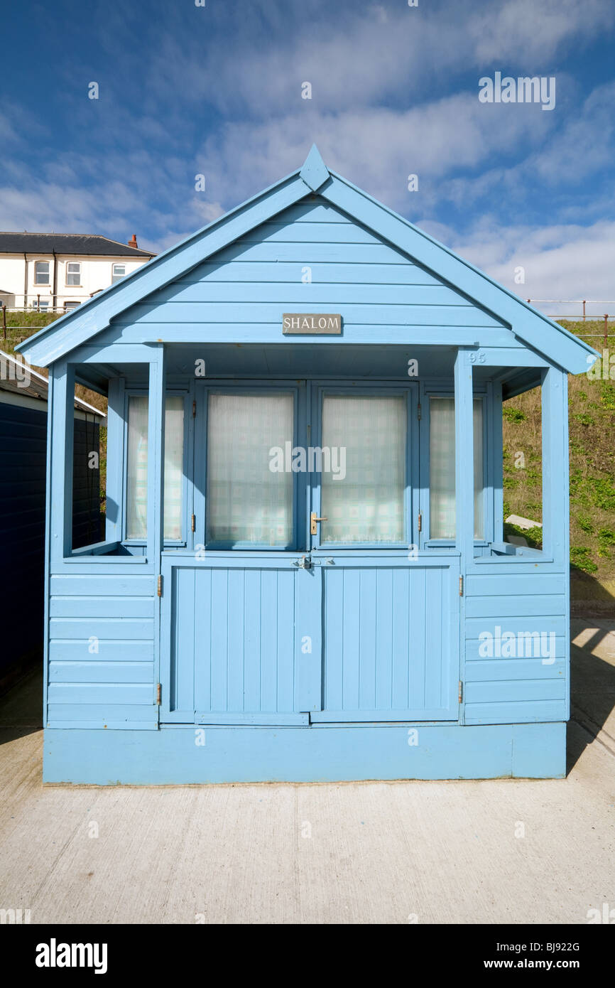Strandhütte, Southwold Promenade, Southwold, Suffolk, UK Stockfoto