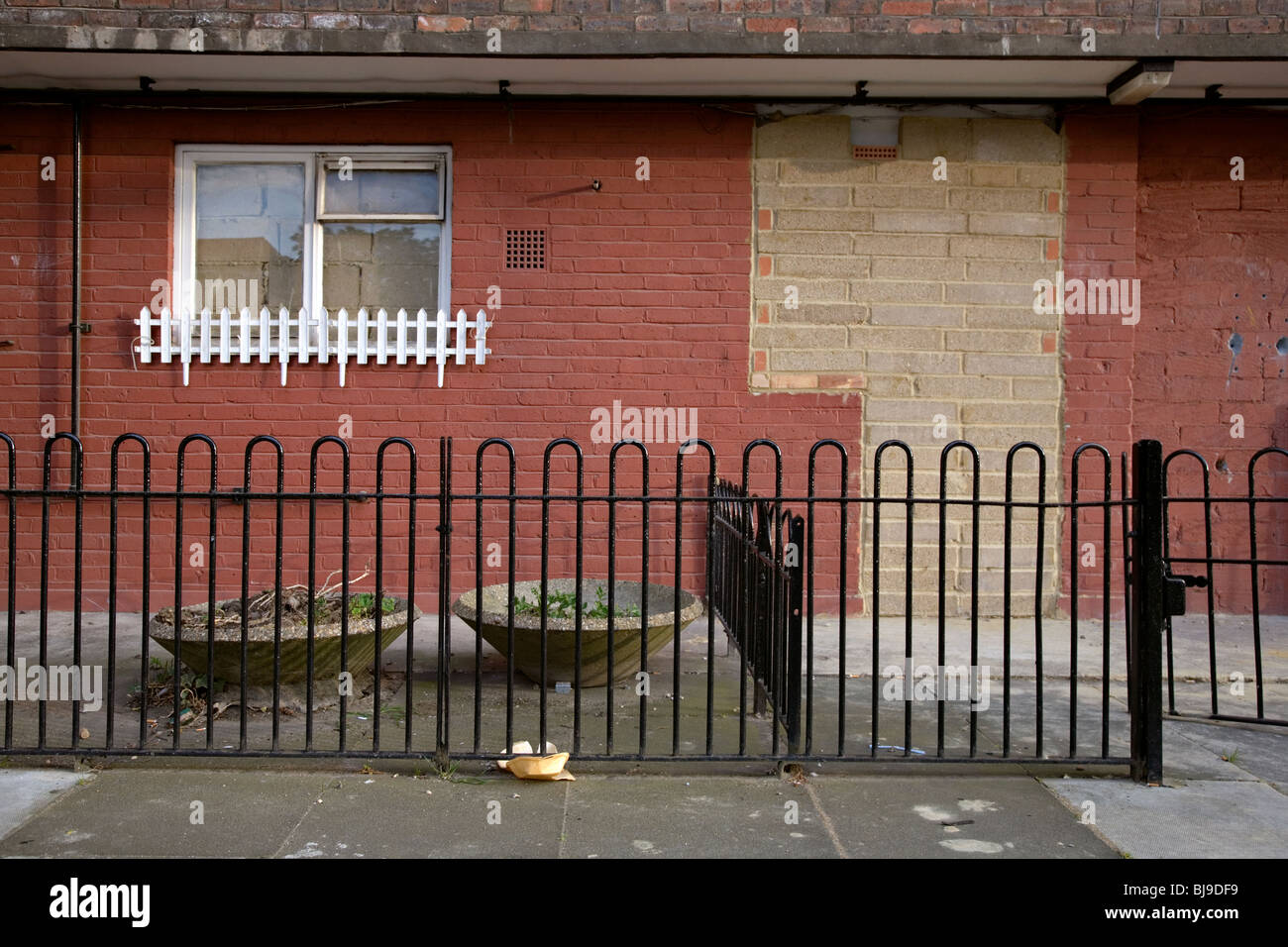 ein baufällig Haus in Hackney, london Stockfoto