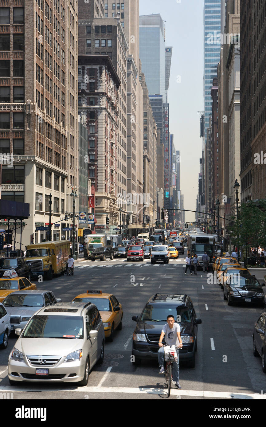Verkehr von Manhattan, New York City, USA Stockfoto