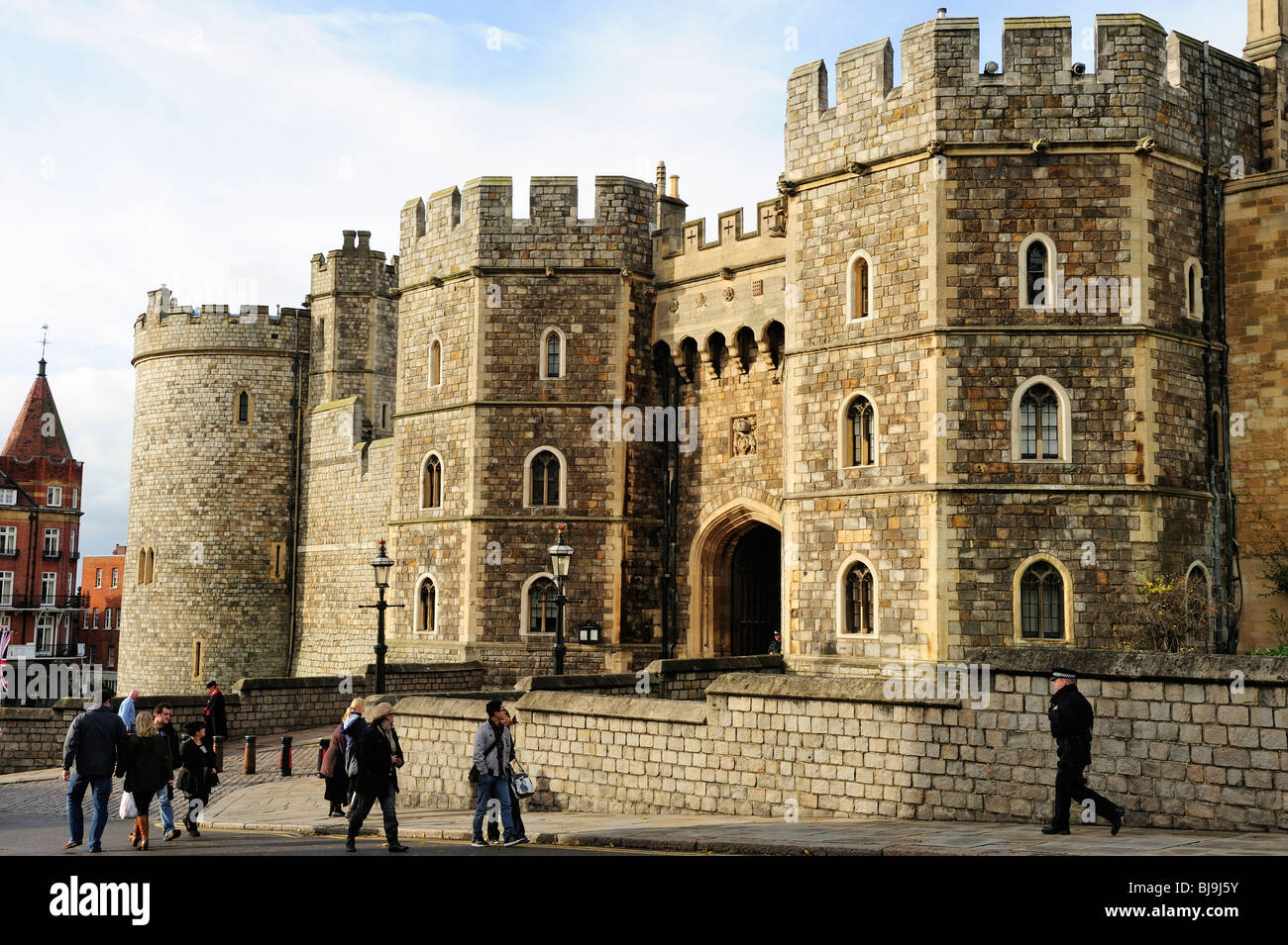 Haupteingang zum Schloss Windsor, Berkshire, England Stockfoto