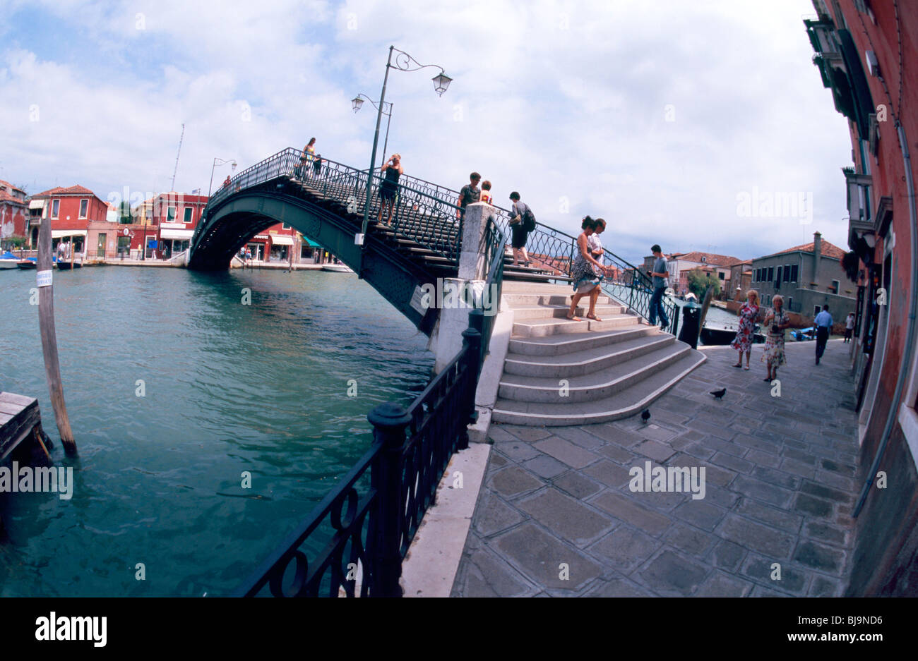 Insel Murano, Venedig, Juli 2008 - Ponte (Brücke) Vivarini Bartolomeo auf der Insel Murano Stockfoto