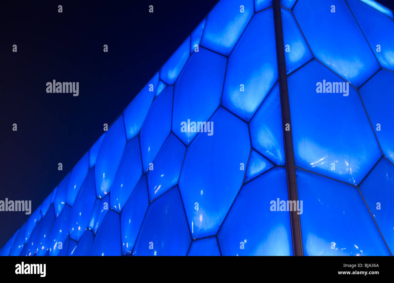 Exterieur des National Aquatics Center, Beijing, China auch bekannt als Water Cube. Stockfoto