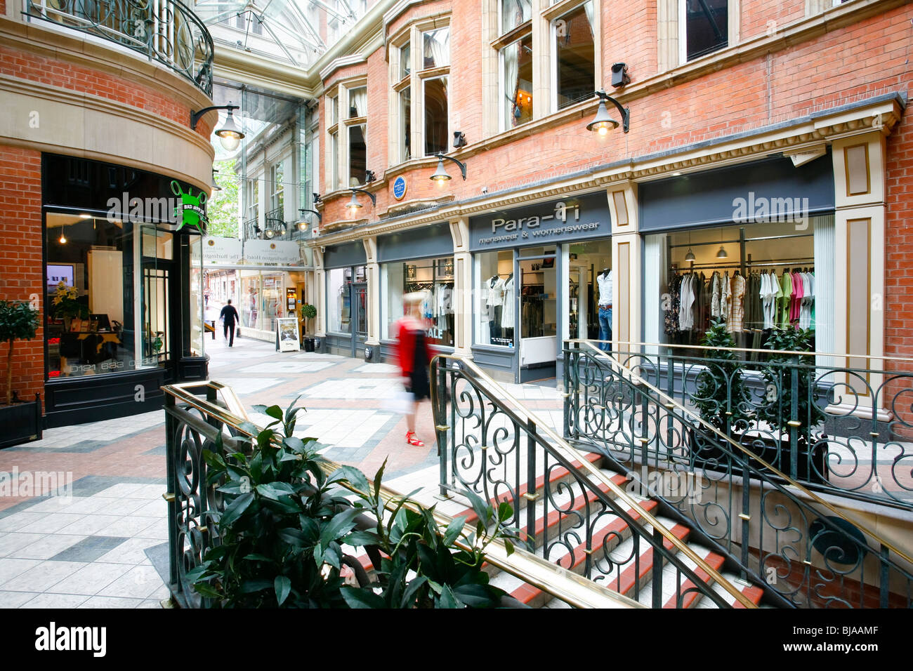 Die Burlington Arcade, Birmingham, West Midlands. Stockfoto