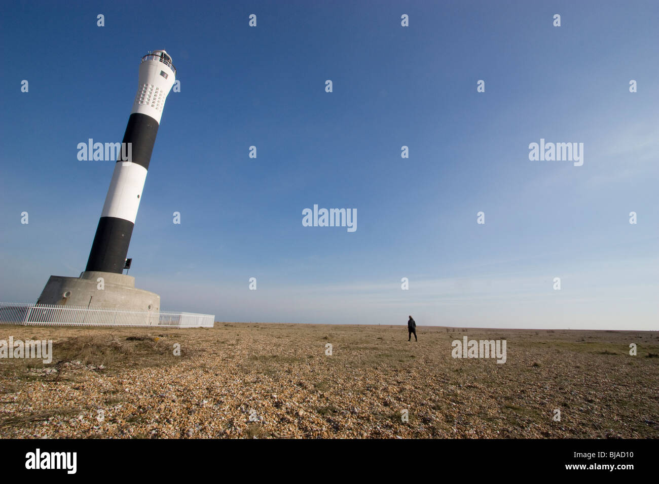 neuer Leuchtturm Dungeness Kent Stockfoto