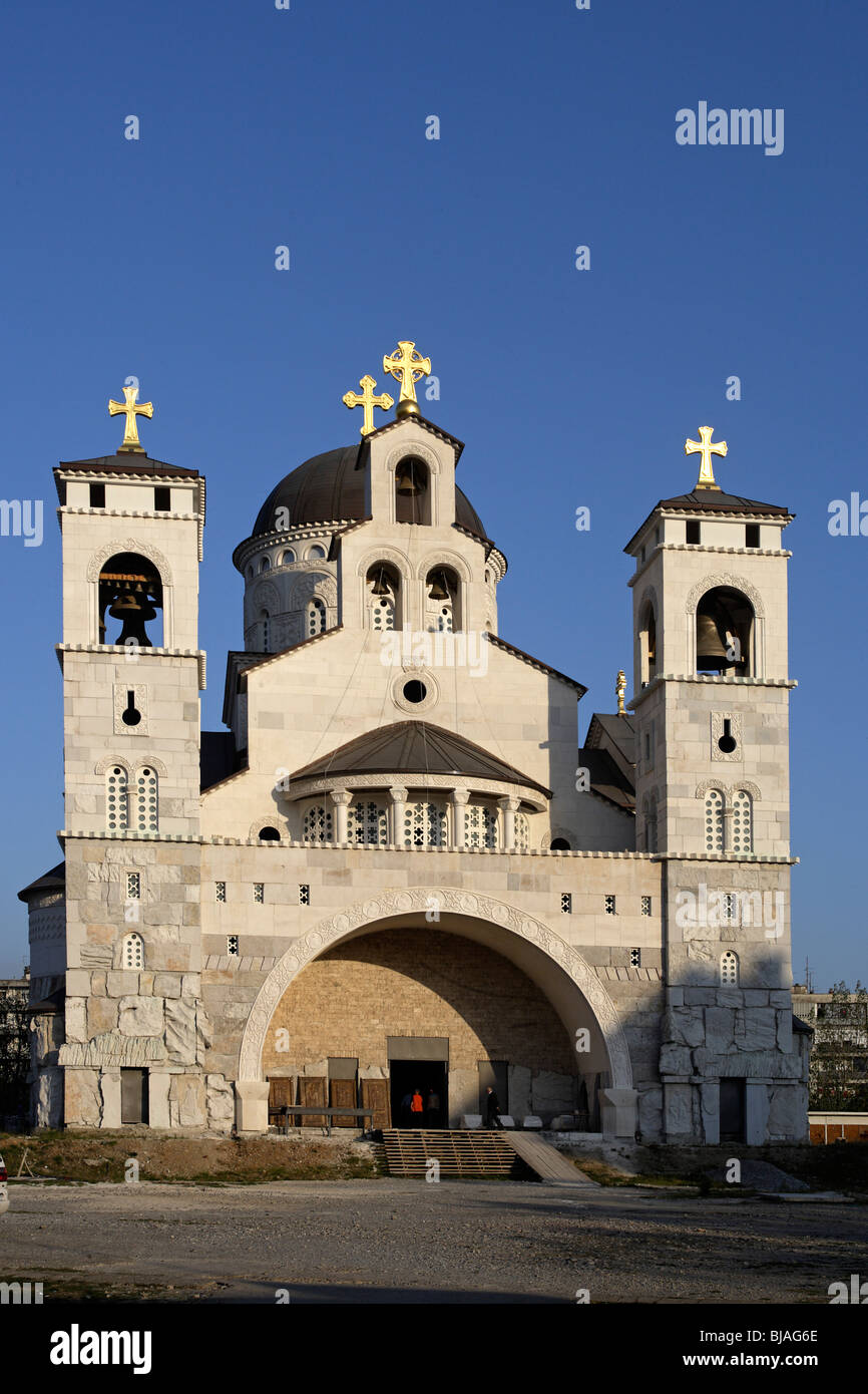 Podgorica, Kathedrale der Auferstehung Christi, serbisch-orthodoxen Kirche Metropolitanate von Montenegro, Montenegro Stockfoto