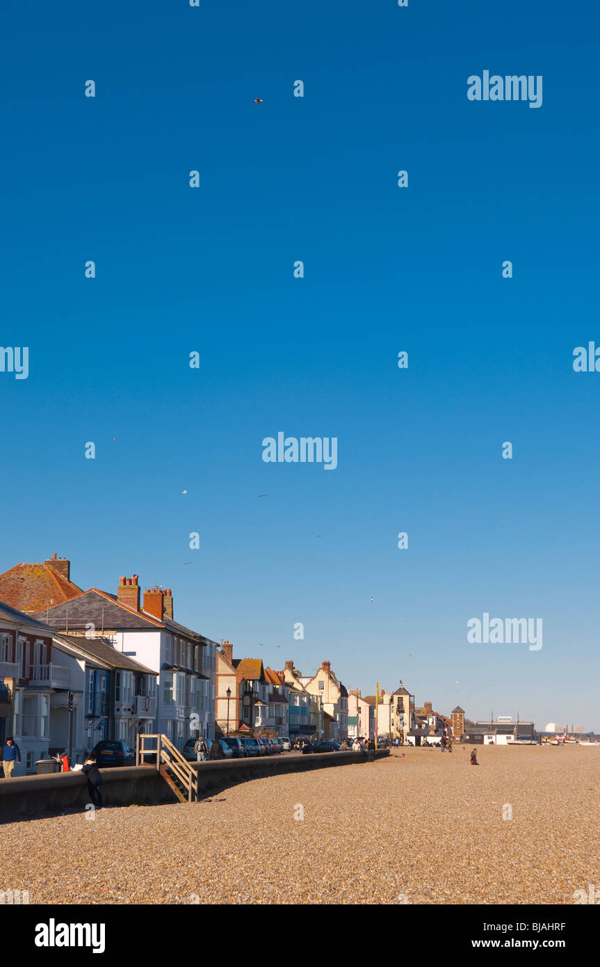 Ein Bild des Strandes in Aldeburgh, Suffolk, England, Großbritannien, Uk Stockfoto