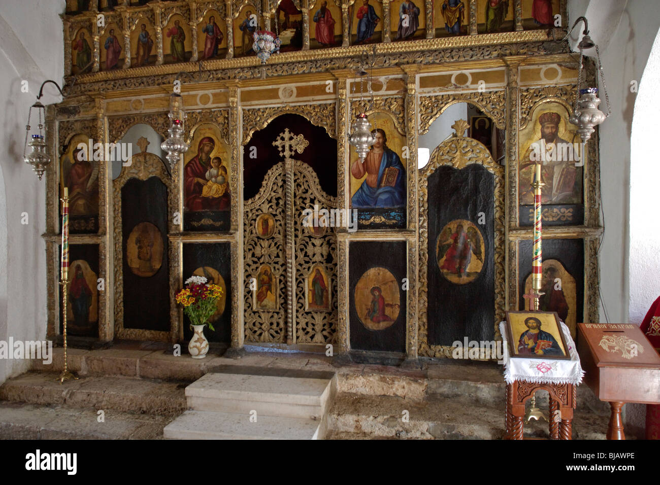 Cetinje, Cetinje Kloster, 18. Jahrhundert, Ikonostase, Montenegro Stockfoto