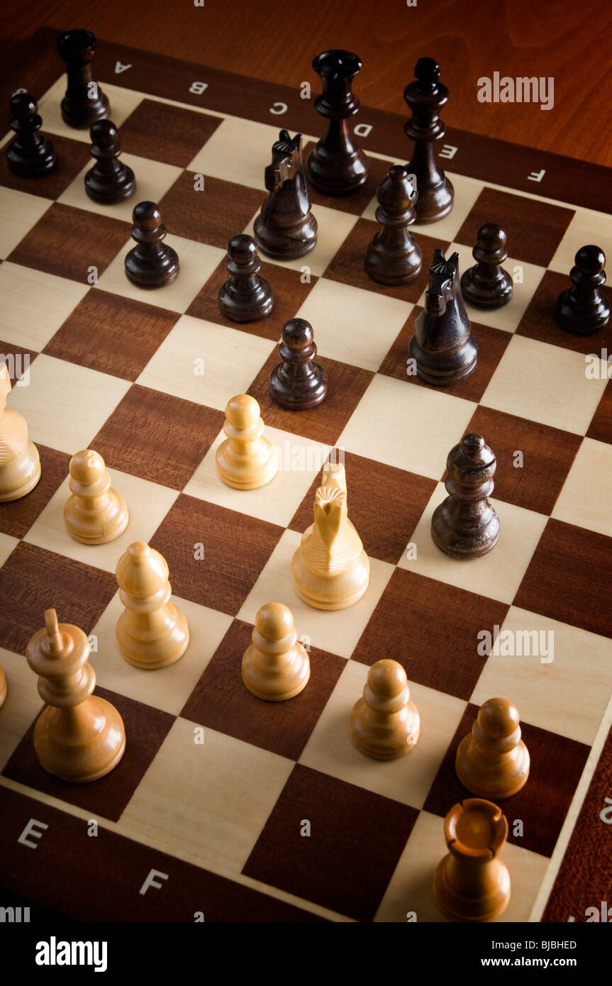Schachspiel Stockfoto