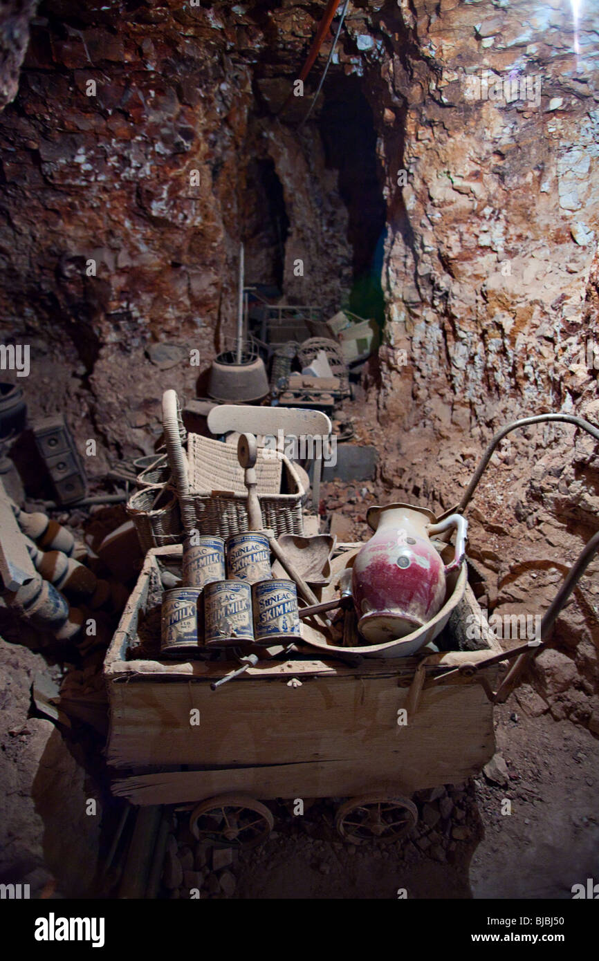 Einbaum-Haus am alten Opal Mine, White Cliffs, New South Wales, Australien Stockfoto