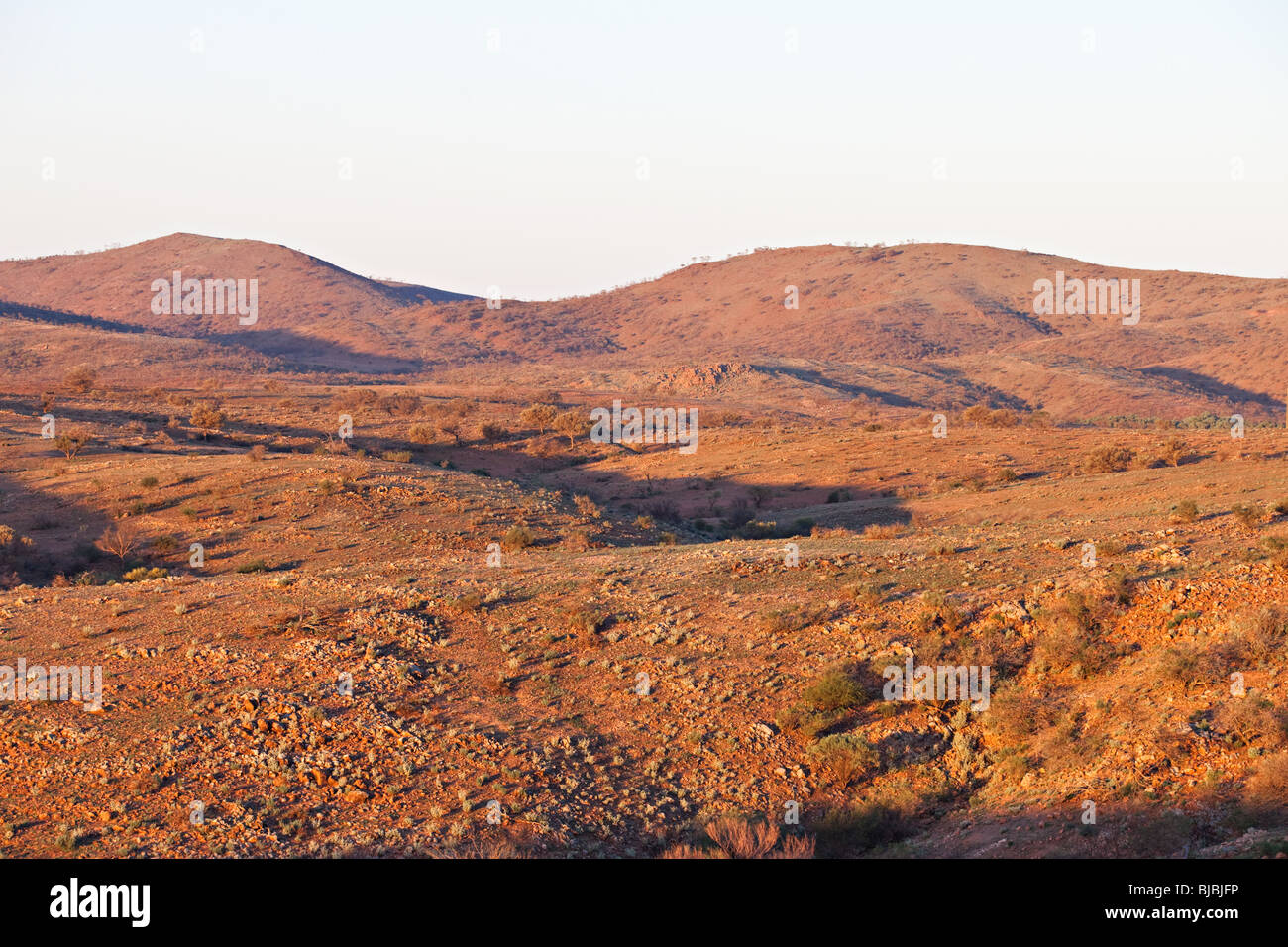 Mundi Mundi Lookout Landschaft, Silverton, Outback NSW, Australien Stockfoto