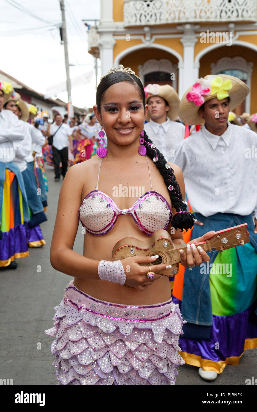 Poesie-Festival und Karneval Parade, Festival International de Poesia, Granada, Nicaragua Stockfoto