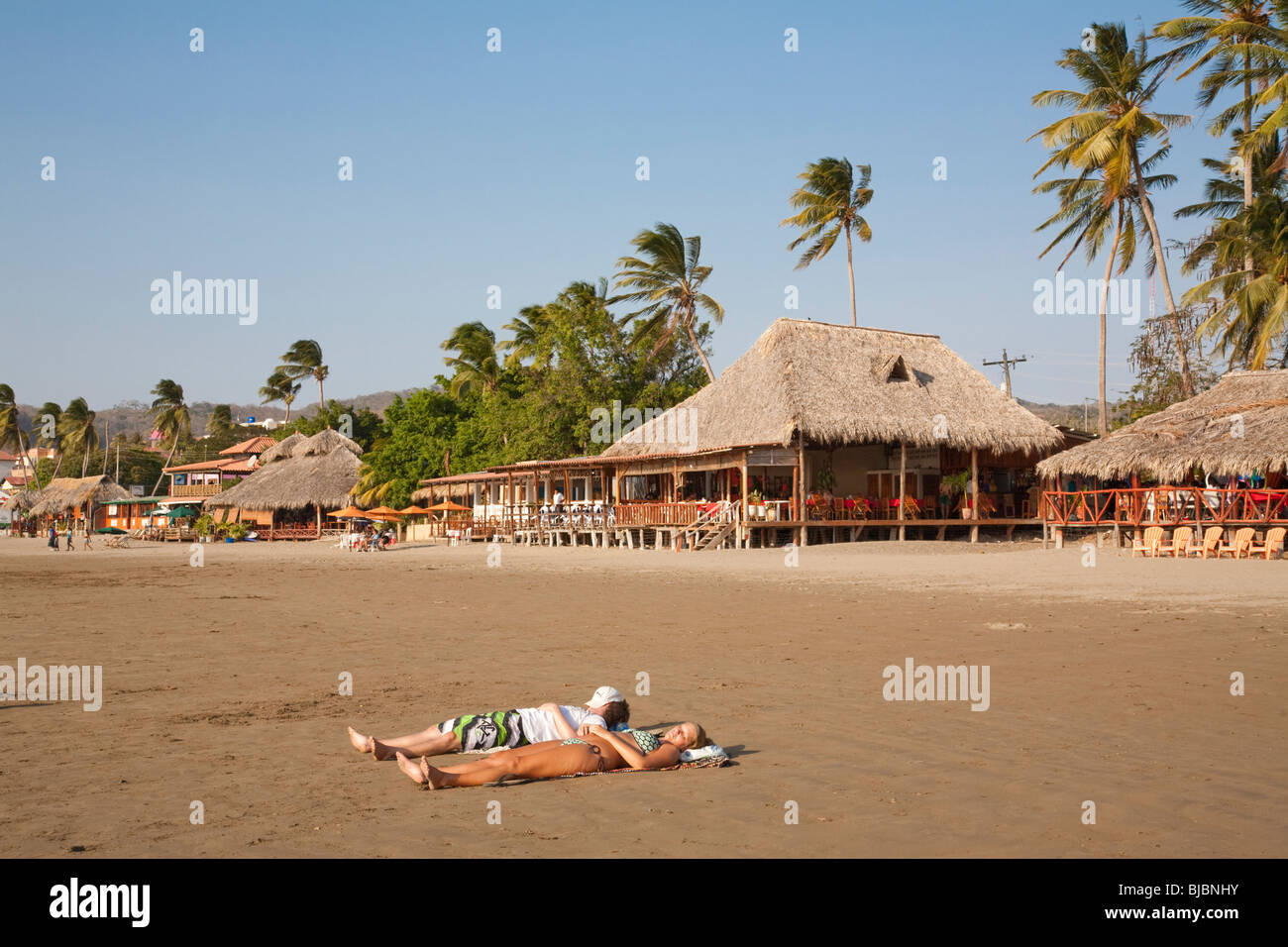 Strand, San Juan del Sur, Nicaragua Stockfoto