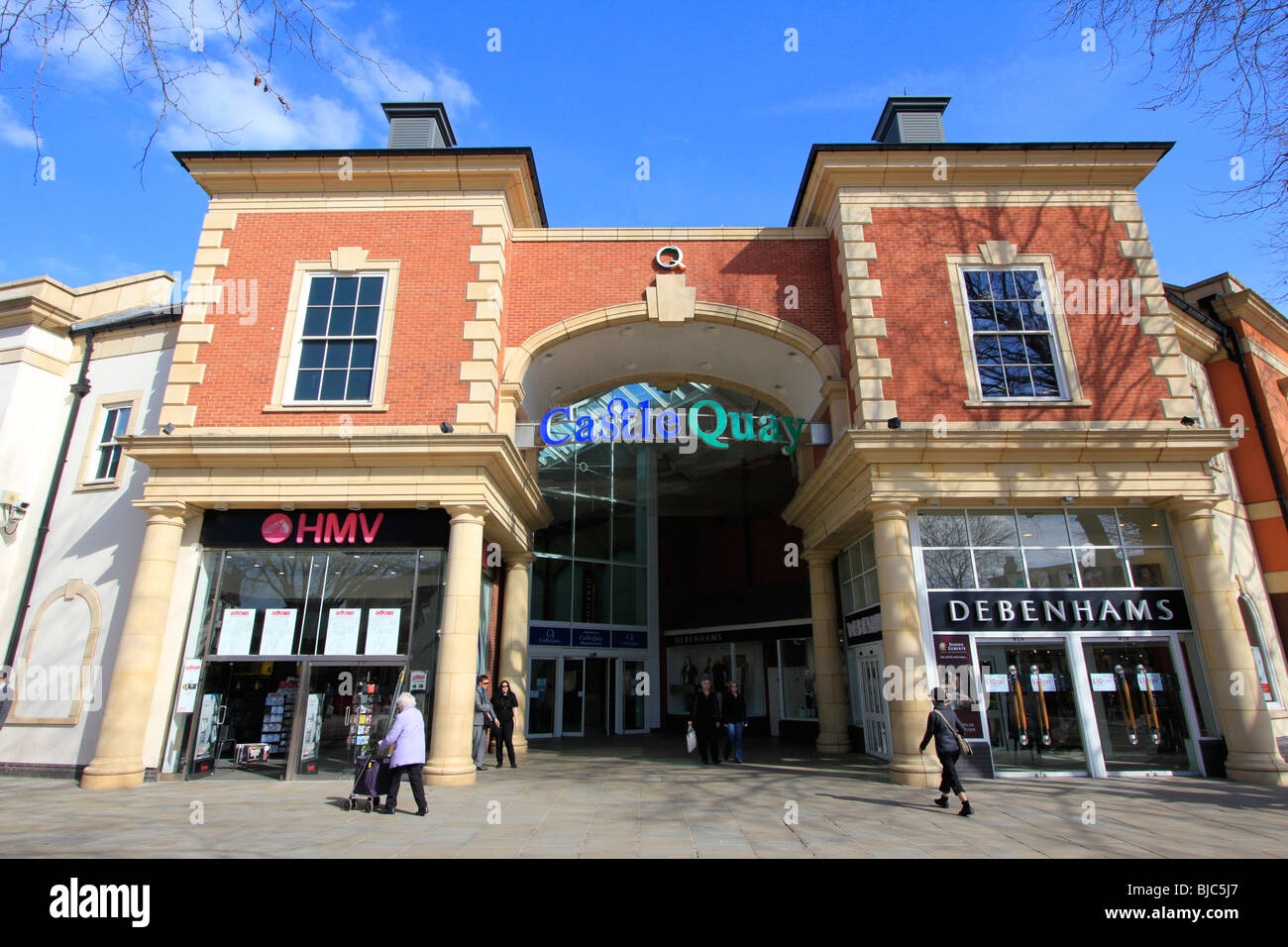 Schloss Kai Einkaufszentrum Banbury Stadtzentrum Hautpstraße Oxfordshire England uk gb Stockfoto