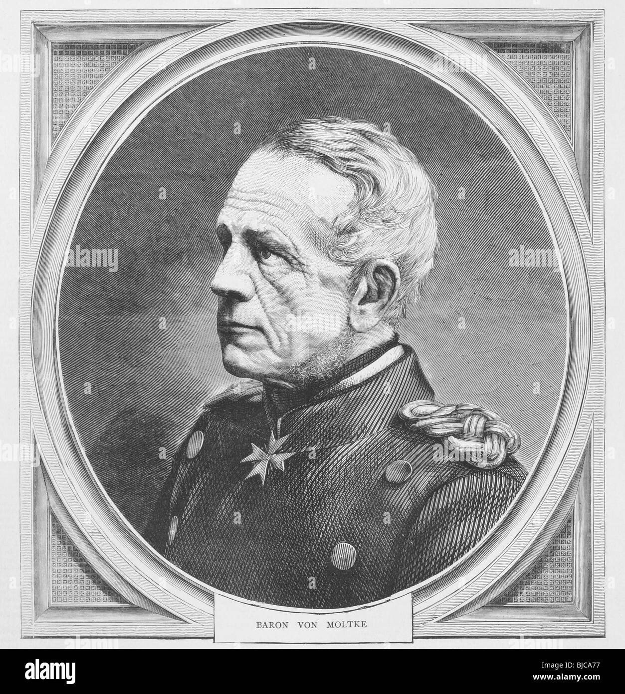 Helmuth von Moltke der ältere (1800-1891). Preußischer Generalfeldmarschall, der größten Strategen der zweiten Hälfte des 19. Jahrhunderts. Stockfoto