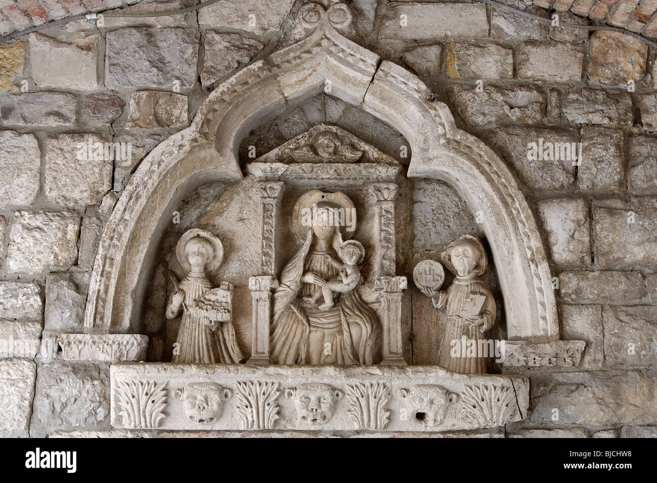 Kotor, Altstadt, Sea Gate, Westtor, 1555, Montenegro Stockfoto