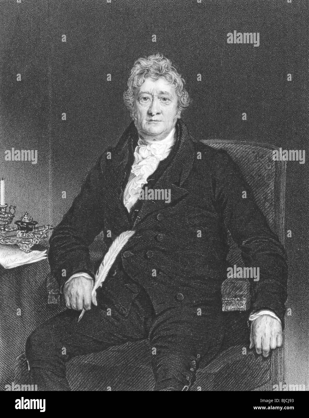Thomas Clarkson (1760-1846) auf Gravur aus den 1800er Jahren. Führenden Kämpferin gegen den Sklavenhandel im britischen Empire. Stockfoto