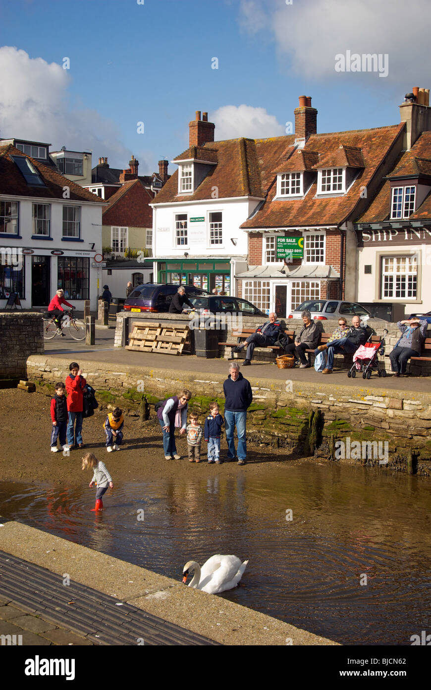 Lymington Hampshire UK Hafen Hafen Stockfoto