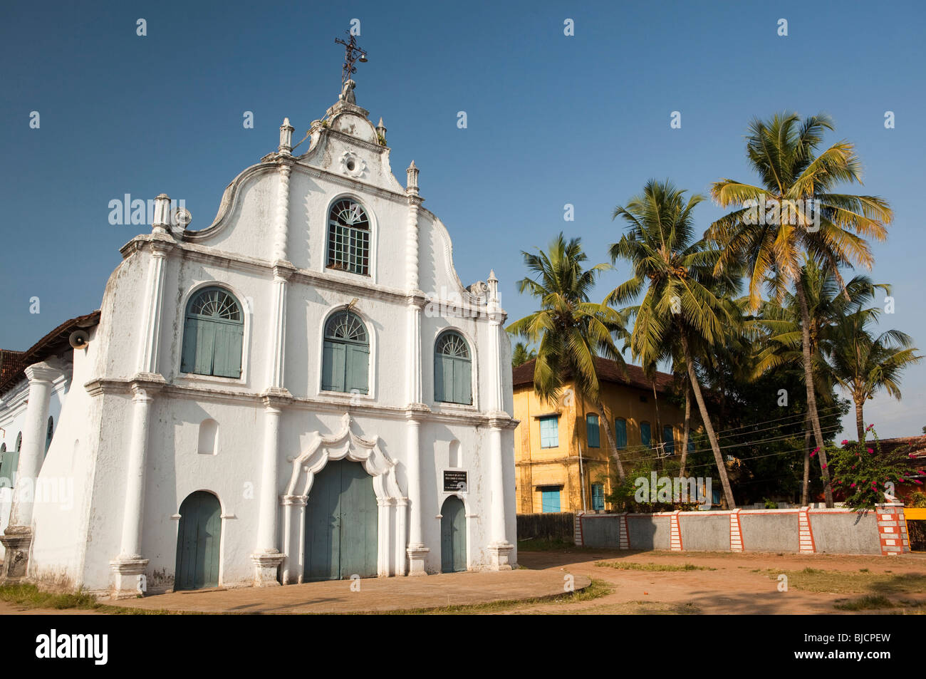 Indien, Kerala, Kochi, Vypeen Island, portugiesischen kolonialen Kirche von Our Lady of Hope, Nossa Senhora de Esperanca Stockfoto