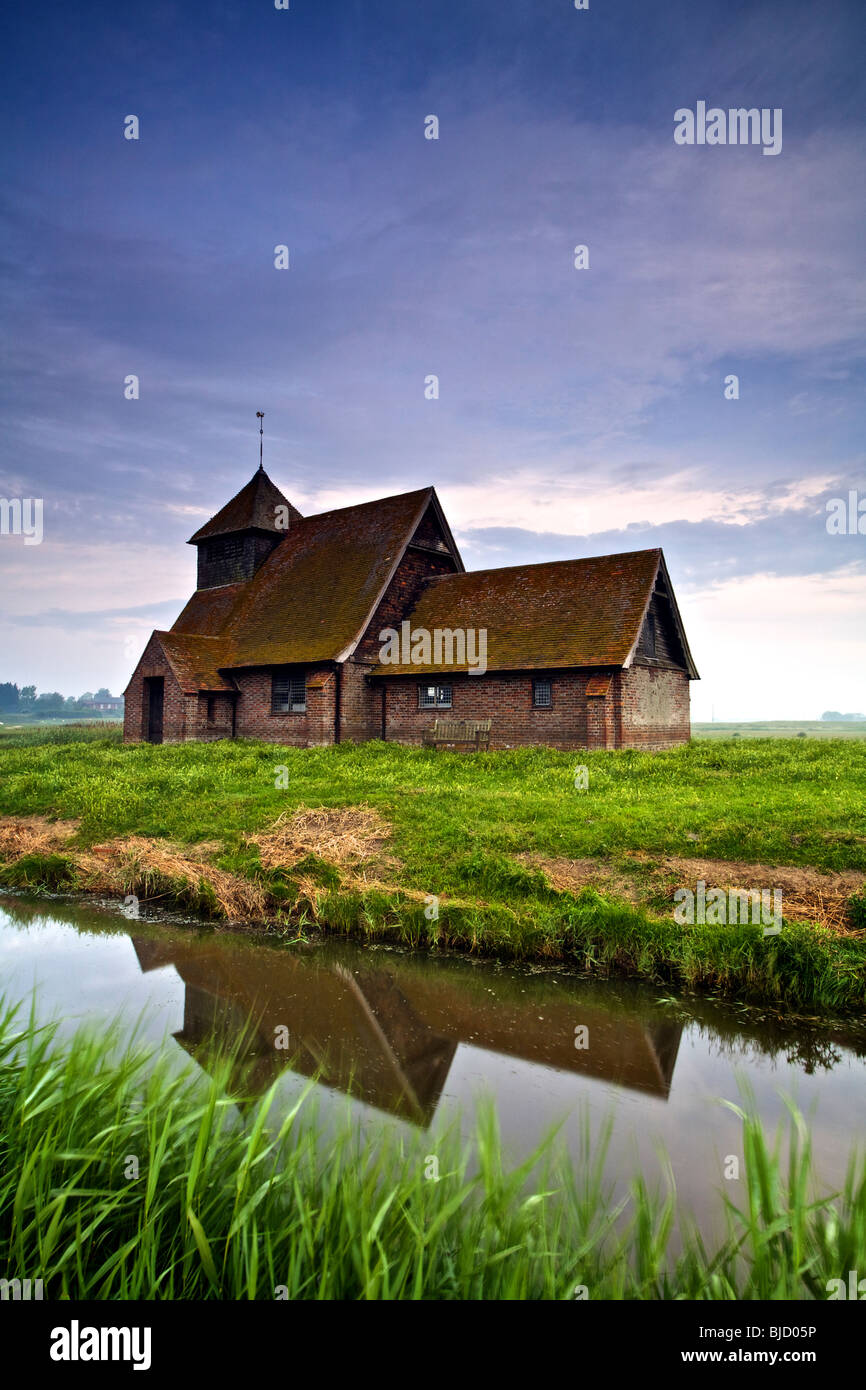 Die Kirche von Thomas Beckett in Fairfield in Kent, UK Stockfoto