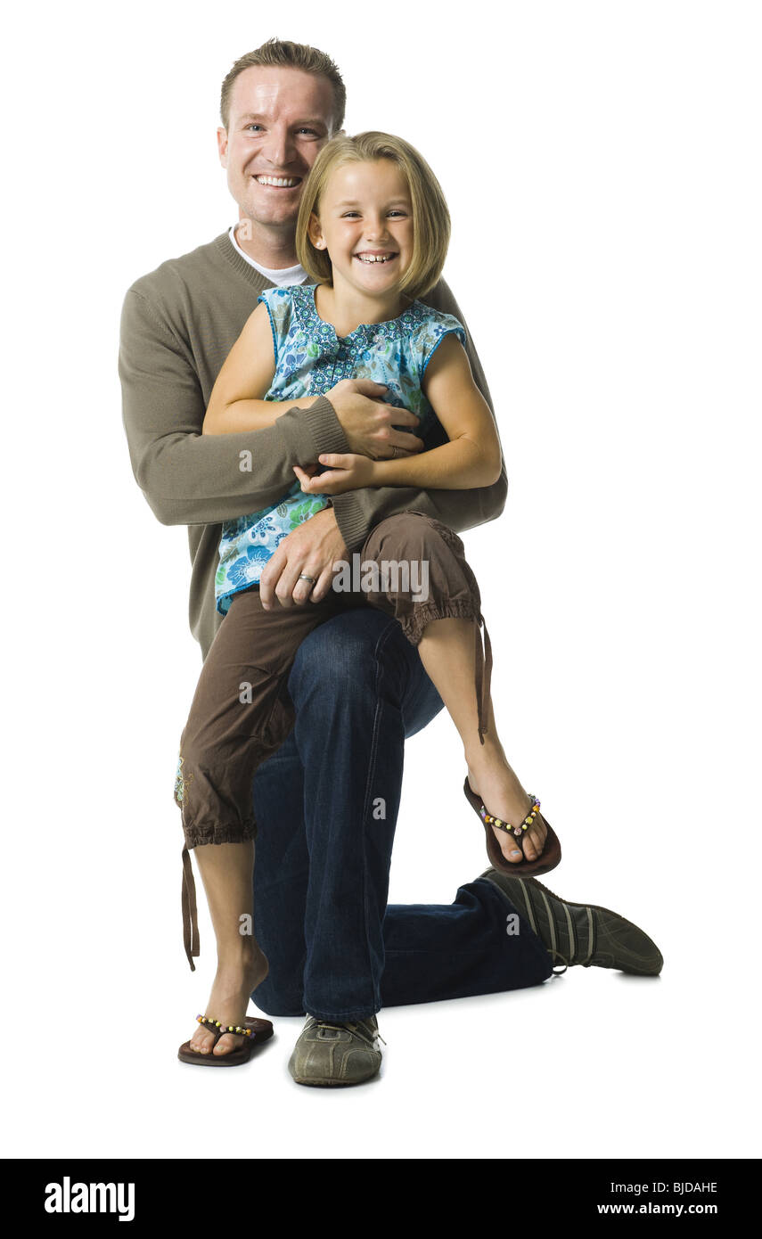 Vater und Tochter. Stockfoto