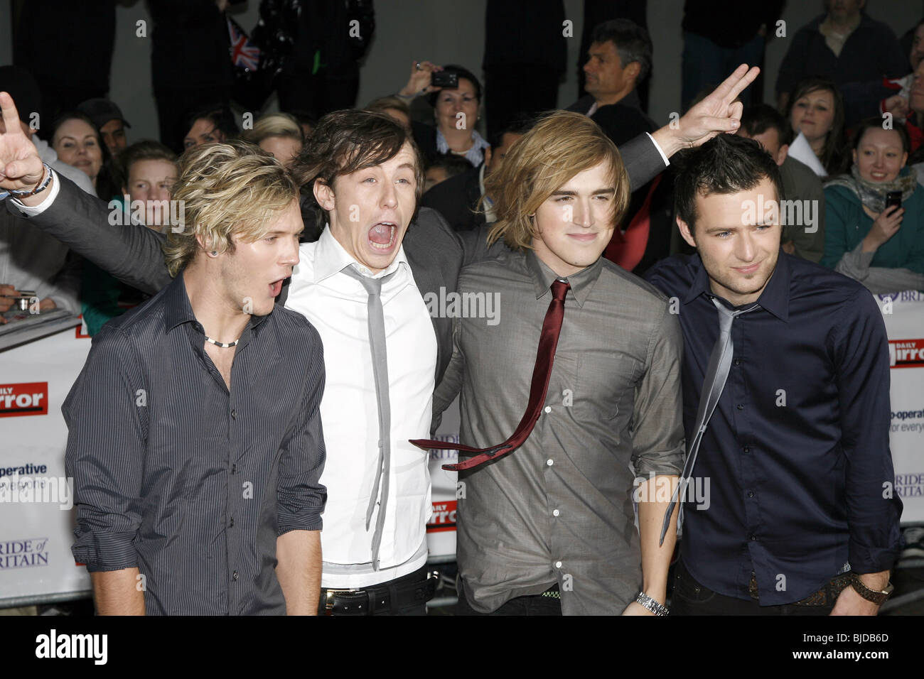 MCFLY 2008 PRIDE OF BRITAIN AWARDS LONDON TELEVISION CENTRE LONDON LONDON LONDON ENGLAND 30. September 2008 Stockfoto