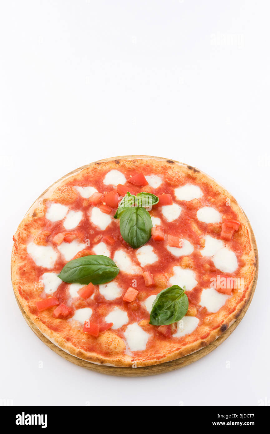 italienische Pizza margherita Stockfoto
