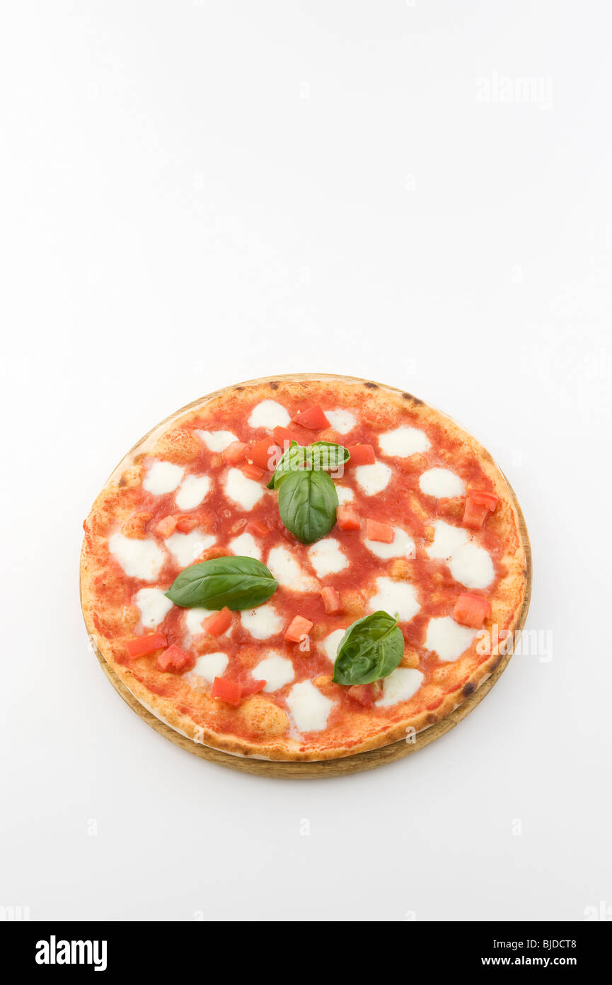 italienische Pizza margherita Stockfoto